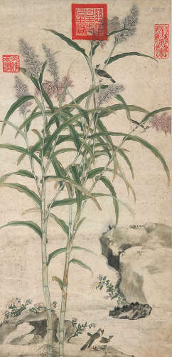 慈禧(1835-1908) 栖雀图