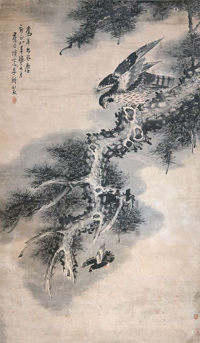 李鱓(1682-1756) 鹰隼出风尘