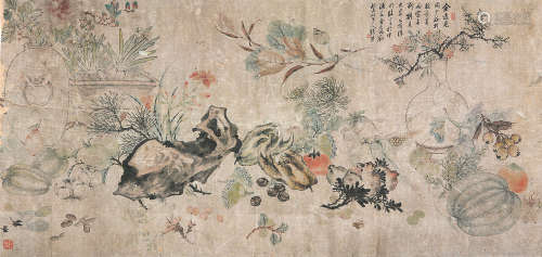 张熊(1803-1886) 清供