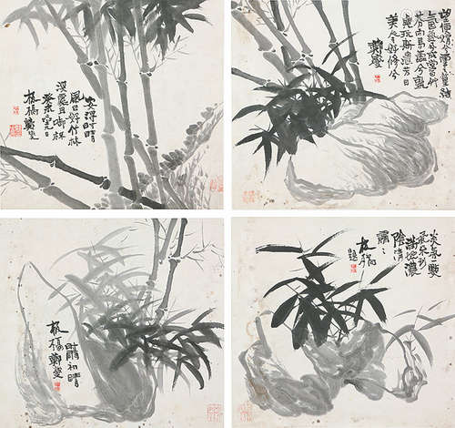 郑板桥(1693-1765) 竹石册页