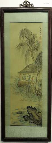 Chinese Ink/Color Painting w/ Frame