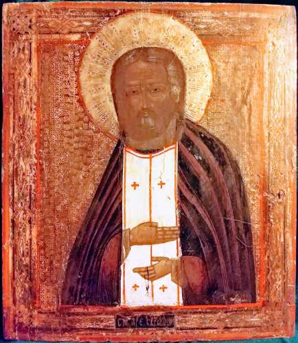 Russian icon of Seraphim Sarovskiy Large