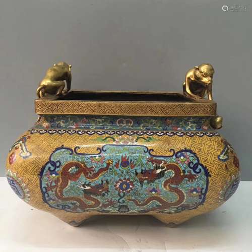 Chinese Cloisonne Incense Burner