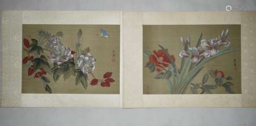 2 Pieces of Chinese Ink/Color Painting