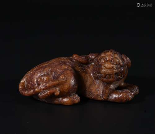 Chinese Carved Jade Beast