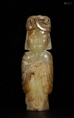 Chinese Jade Carved Figure, Possible Han Dynasty