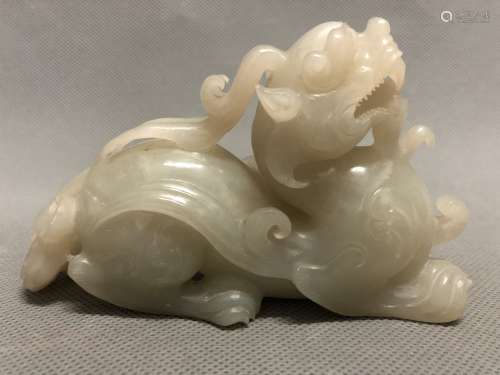 Chinese Carved Jade Beast