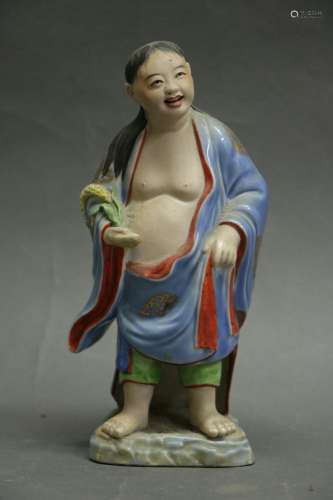 Chinese Republic Porcelain Carving Figure