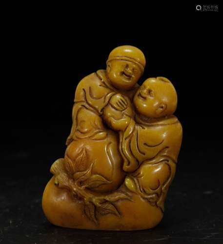 Chinese Soapstone Carved Figure