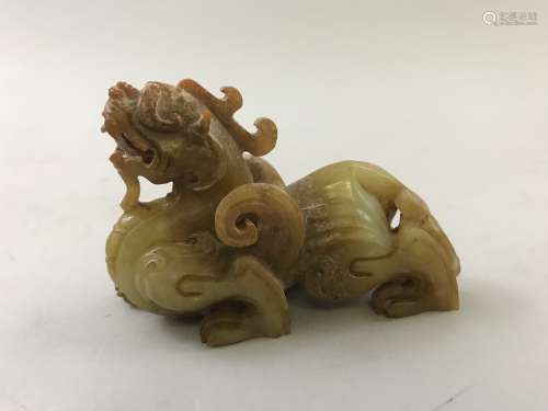 A Carved Jade Beast