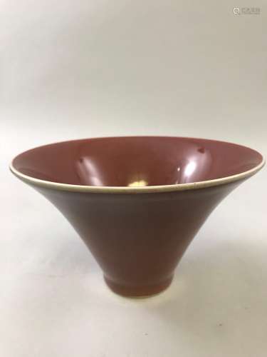A Red Glazed Bowl