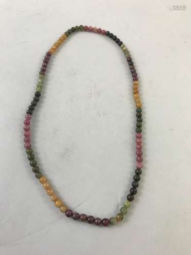 A Tourmaline Beads Necklace