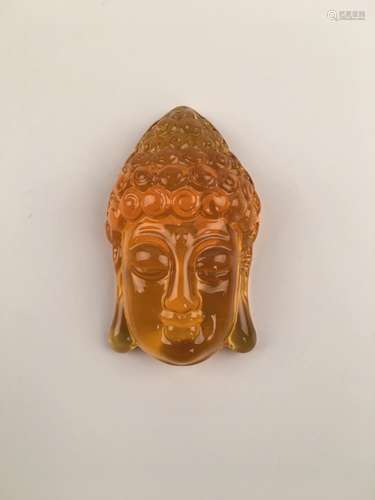 Chinese Amber Buddha Head