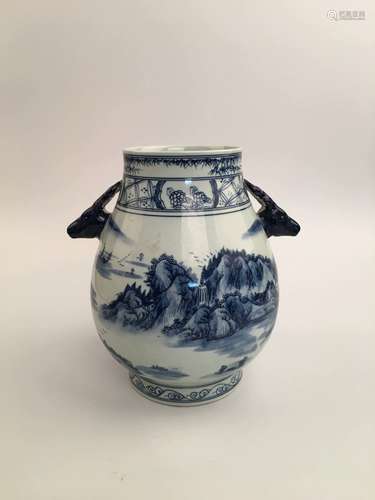 Chinese Blue and White Porcelain Vase