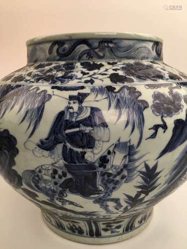 Chinese Blue and White Porcelain Jar