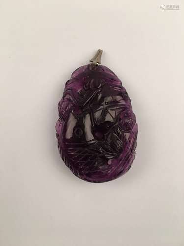 Purple Crystal Pendant