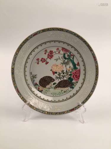 Chinese Famille Rose Porcelain Plate