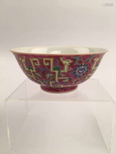 Chinese Famille Rose Porcelain Bowl