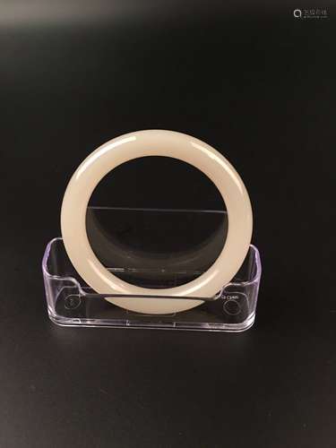 Chinese White Jade Bangle