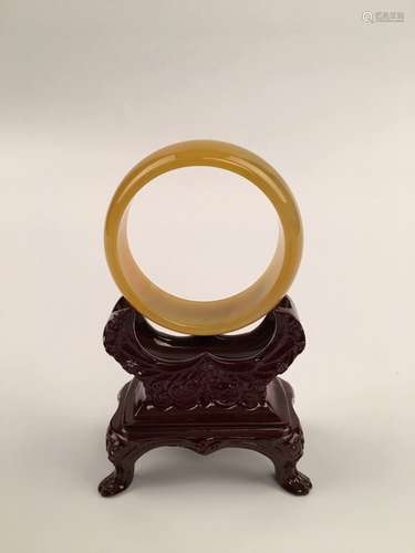 Chinese Yellow Jade Bangle