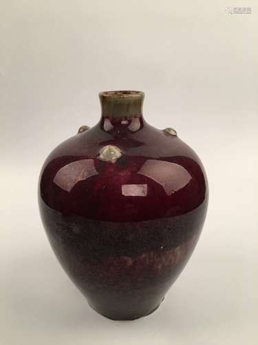 Chinese Red Glaze Porcelain Vase