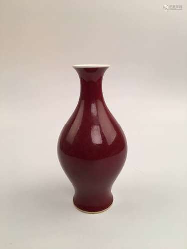 Chinese Red Glaze Porcelain Vase