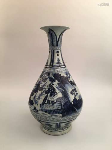 Chinese Blue and White Porcelain Vase