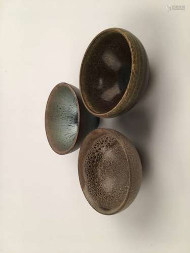 Three Pieces Jian Yao Tea Bowls