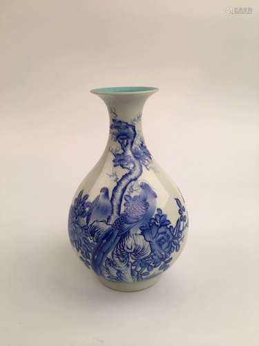 Chinese Qing Enamel Porcelain Vase