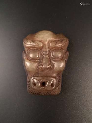 Chinese Old Jade Mask