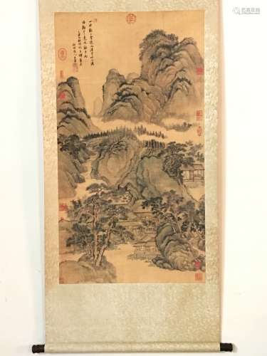 Fine Qing Watercolor Painting