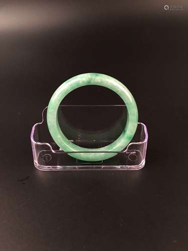 Chinese Green Jadeite Bangle