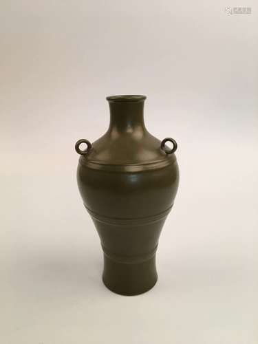 Chinese Tea Dust Porcelain Vase