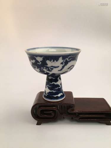 Chinese Blue and White Porcelain Cup