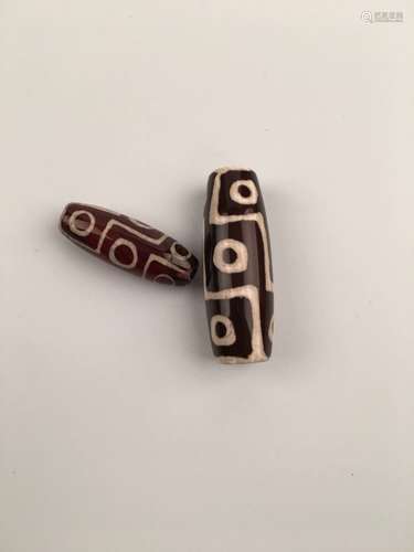 Two Pieces Tibetan Beads