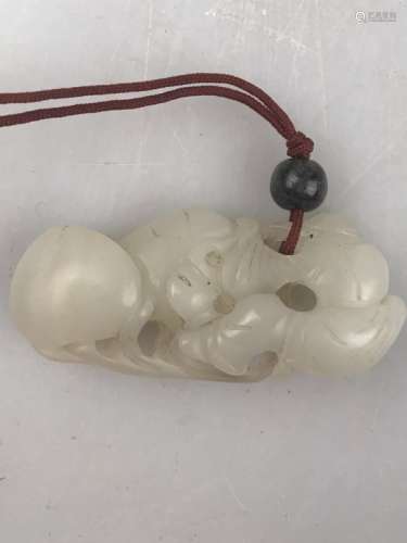 Qing Chinese Hetian Jade Pendant