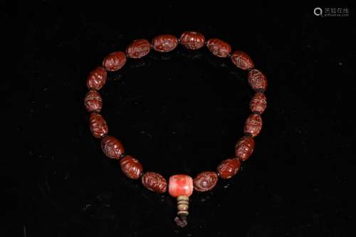 Chinese 18 Walnuts Beads Necklace