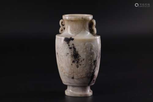 Chinese White Jade Vase