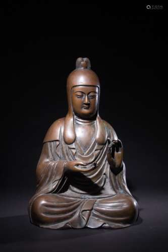 Tibetan Bronze Seated Buddha