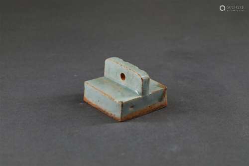 Song, Chinese Celadon White Porcelain Seal