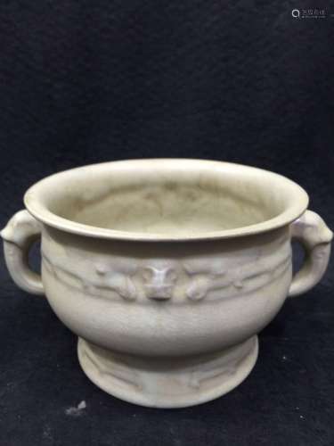 Chinese White Glazed Censer