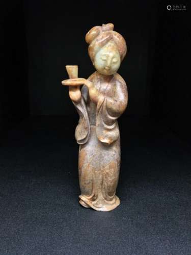 Chinese Jade Carved Lady