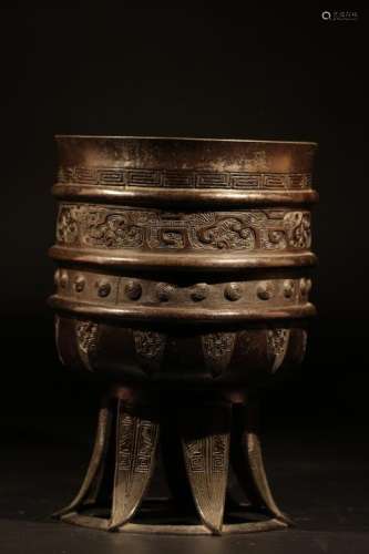 Chinese Bronze Cup