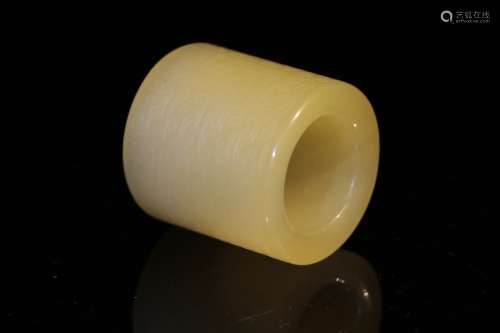 Chinese Jade Carved Thumb Ring