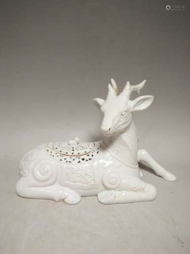 Chinese White Glazed Deer