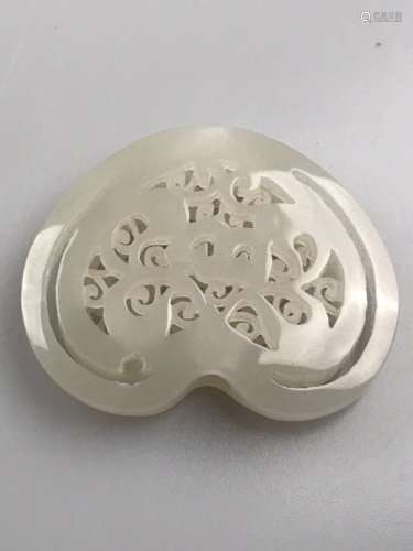 Chinese White Jade Pendant