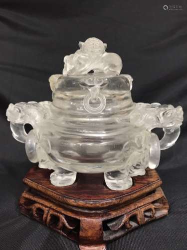 Qing Chinese Crystal Censer