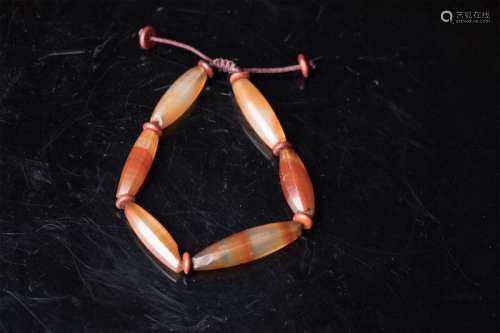 Chinese Agate Beads Necklace