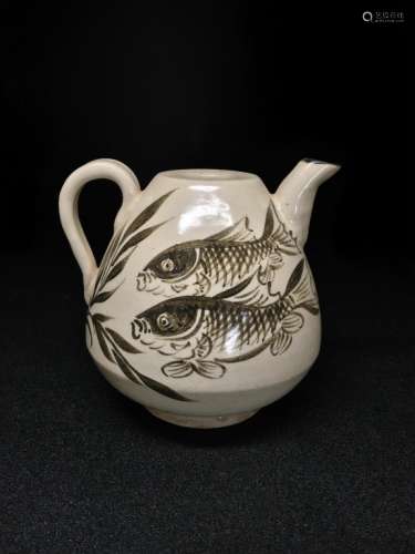 Chinese White Glazed Teapot