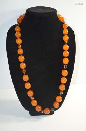 Chinese Old Amber Necklace
